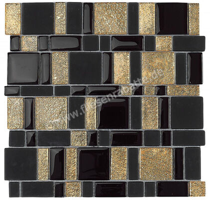  Dune Ceramica Glass Mosaics Cleopatra 29x29 cm Mosaik Glänzend Eben Gloss 186738 | 413419