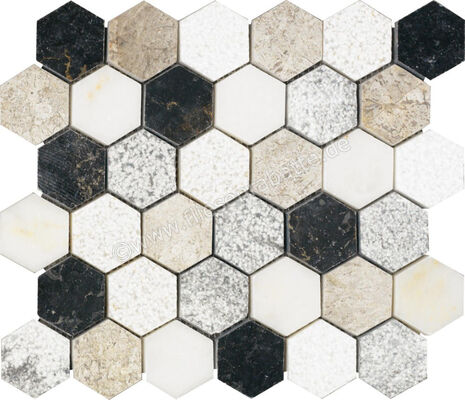  Dune Ceramica Stone Mosaics Soul 30.9x30.9 cm Mosaik Matt Strukturiert Satin 186888 | 413425