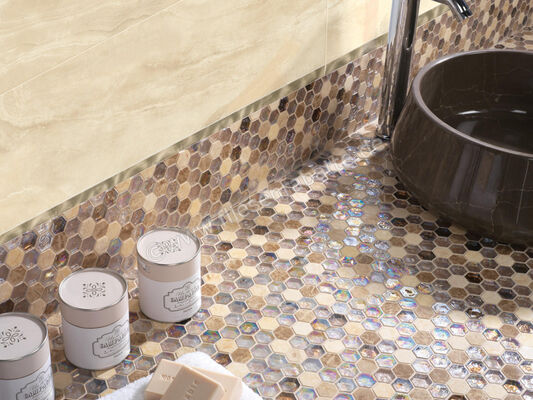  Dune Ceramica Materia Mosaics Melina 29x30 cm Mosaik Matt Strukturiert Satin 187116 | 413476