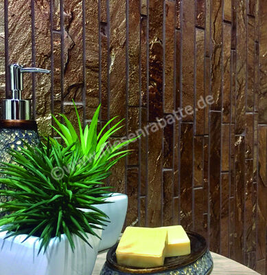  Dune Ceramica Stone Mosaics Duende Copper 30x30 cm Mosaik Glänzend Eben Gloss 187282 | 413572