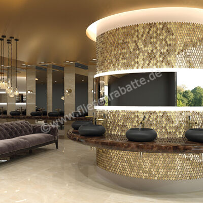  Dune Ceramica Glass Mosaics Princess 24x29 cm Mosaik Glänzend Eben Gloss 187393 | 413578