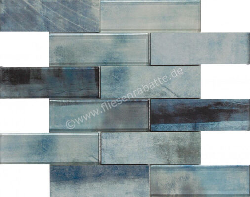 Dune Ceramica Mosaico Emphasis Sublime Blue 29.8x29.8 cm Mosaik Glänzend Eben Gloss 187709 | 413662