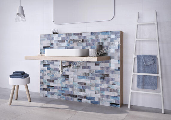  Dune Ceramica Glass Mosaics Sublime Blue 29.8x29.8 cm Mosaik Glänzend Eben Gloss 187709 | 413665