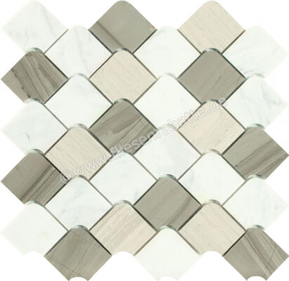  Dune Ceramica Stone Mosaics Kontrast 27x28 cm Mosaik Glänzend Eben Gloss 187956 | 413668