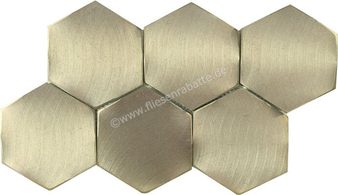  Dune Ceramica Materia Mosaics Icon Gold 28x16.2 cm Mosaik Matt Eben Satin 188527 | 413710