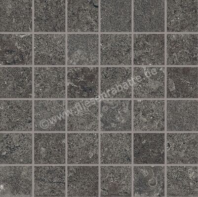  Emilceramica MaPierre Ancienne Noir 30x30 cm Mosaik 5x5 Matt Strukturiert Naturale EM0A | 414697