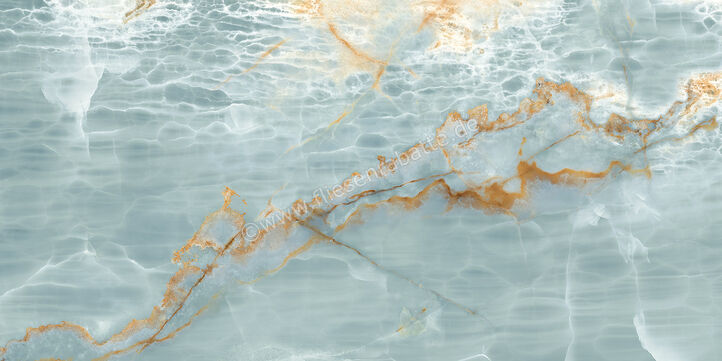  Imola Ceramica The Room Onyx Aqua Blue Gold 60x120 cm Bodenfliese / Wandfliese Stärke: 6,5 mm Matt Glänzend Eben Lappato Honed BLU AQ6 12 LPM (186884) | 414997