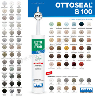 Otto Chemie OTTOSEAL S 100 Sanitär-Silikon 300 ml Kartusche Anthrazit S10003C67 | 418276