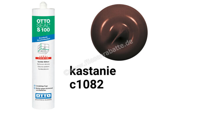 Otto Chemie OTTOSEAL S 100 Sanitär-Silikon 300 ml Kartusche Kastanie S10003C1082 | 418312