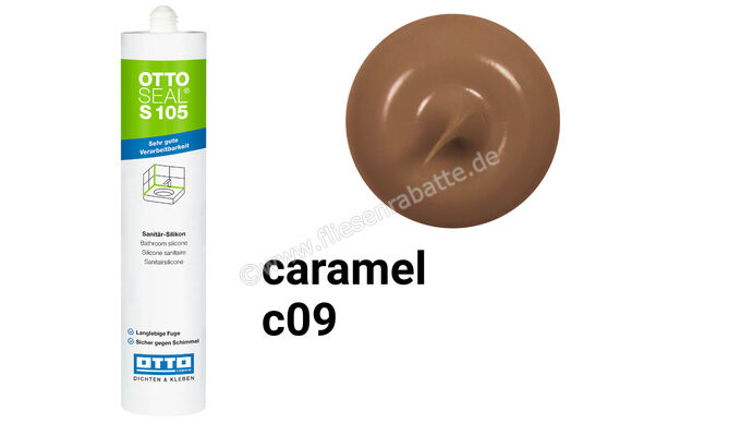 Otto Chemie OTTOSEAL S 105 Sanitär-Silikon 310 ml Kartusche Caramel S10504C09 | 418657