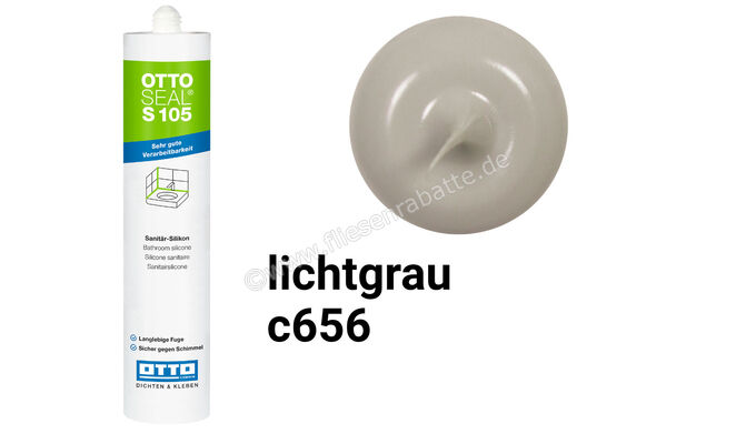 Otto Chemie OTTOSEAL S 105 Sanitär-Silikon 310 ml Kartusche Lichtgrau S10504C656 | 418705