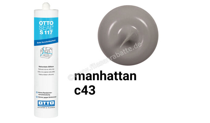 Otto Chemie OTTOSEAL S 117 Naturstein-Silikon 310 ml Kartusche Manhattan S11704C43 | 418789