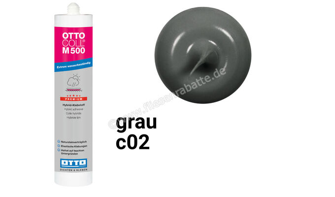 Otto Chemie OTTOCOLL M 500 Hybrid-Klebstoff 310 ml Kartusche Grau M50004C02 | 418981