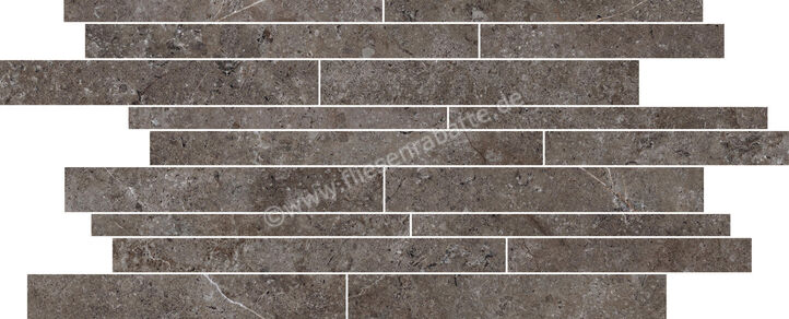 Novabell Landstone Carbon 30x60 cm Mosaik Mattoncino Matt Strukturiert Naturale LST224N | 422056