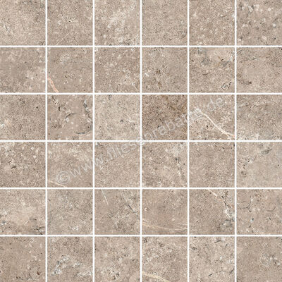 Novabell Landstone Taupe 30x30 cm Mosaik 5x5 Matt Strukturiert Naturale LST555N | 422080