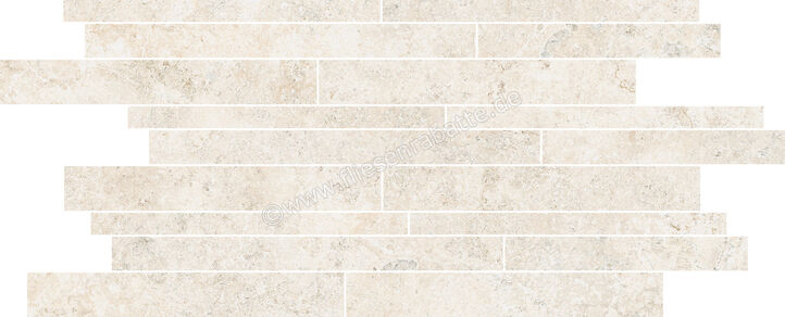  NovaBell Landstone Raw White 30x60 cm Mosaik Mattoncino Matt Strukturiert Naturale LST884N | 422098