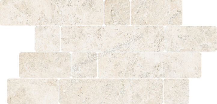  NovaBell Landstone Raw White 30x60 cm Muretto Circle Matt Strukturiert Naturale LST888N | 422107