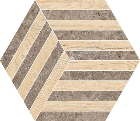  NovaBell Landstone Earth-Almond 35x40 cm Bodenfliese / Wandfliese Nest Matt Strukturiert Naturale LST669N | 422110
