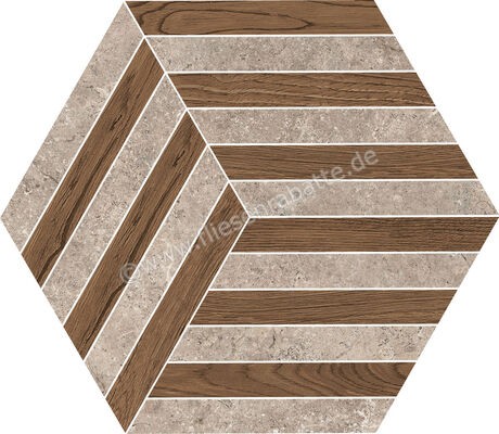 Novabell Landstone Taupe-Brown 35x40 cm Bodenfliese / Wandfliese Nest Matt Strukturiert Naturale LST559N | 422113