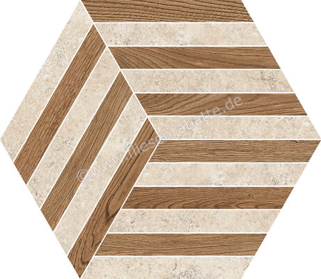  NovaBell Landstone Clay-Walnut 35x40 cm Bodenfliese / Wandfliese Nest Matt Strukturiert Naturale LST449N | 422116
