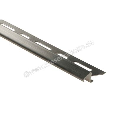  Schlüter Systems DECO-DE-EB-S Abschlussprofil Edelstahl V2A edelstahl gebürstet Höhe: 12,5 mm Länge: 2,5 m DE125EBS | 422395