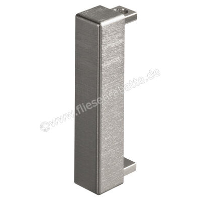  Schlüter Systems DESIGNBASE-CQ/EV Sockelprofil Außenecke Aluminium Aluminium edelstahl gebürstet eloxiert Höhe: 80 mm EV/DBCQ80AEEB | 422590