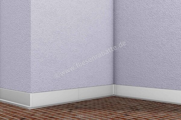  Schlüter Systems DESIGNBASE-SL-AE Sockelprofil Aluminium Aluminium natur matt eloxiert Höhe: 60 mm Länge: 2,5 m DBSL60AE | 424735