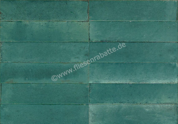 Marazzi Lume Emerald 6x24 cm Dekor Wand Glänzend Strukturiert Lux MP90 | 424897