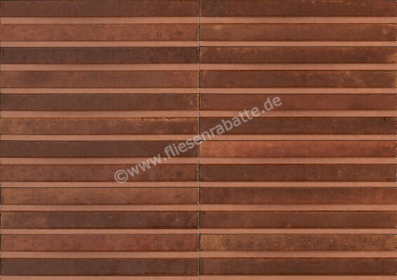 Marazzi Lume Caramel 6x24 cm Dekor 3D Rake Glänzend Strukturiert Lux MP9K | 424915