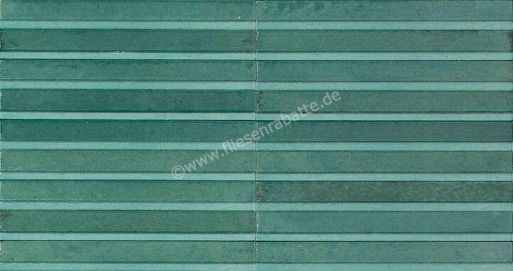 Marazzi Lume Emerald 6x24 cm Dekor 3D Rake Glänzend Strukturiert Lux MP9G | 424921