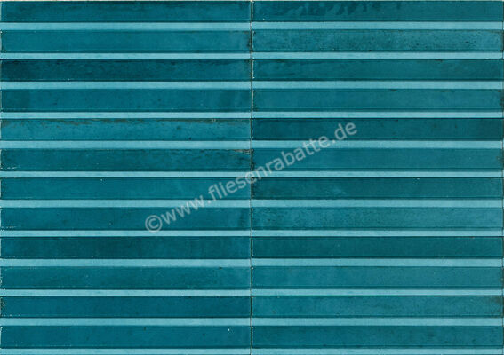 Marazzi Lume Ocean 6x24 cm Dekor 3D Rake Glänzend Strukturiert Lux MP9F | 424924