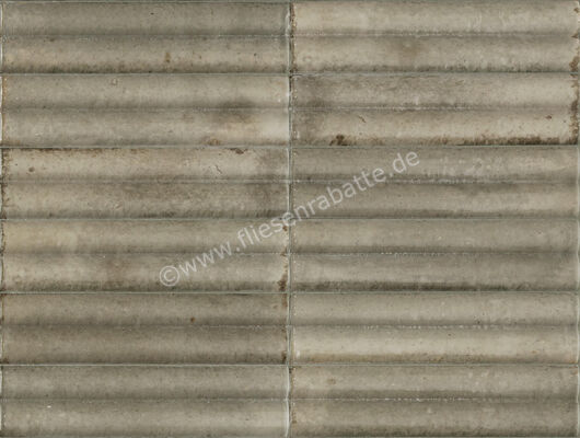 Marazzi Lume Greige 6x24 cm Dekor 3D Swing Glänzend Strukturiert Lux MP93 | 424945