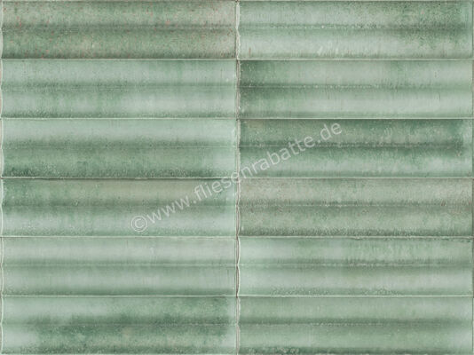 Marazzi Lume Turquoise 6x24 cm Dekor 3D Swing Glänzend Strukturiert Lux MP98 | 424948