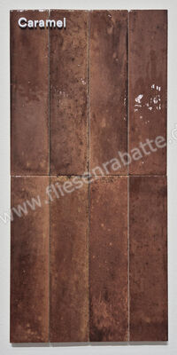 Marazzi Lume Caramel 6x24 cm Dekor Wand Glänzend Strukturiert Lux MP8Z | 425155