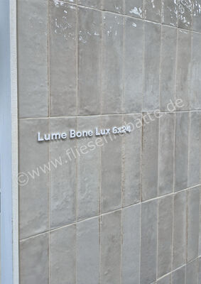 Marazzi Lume Bone 6x24 cm Dekor Wand Glänzend Strukturiert Lux MP8Y | 425161