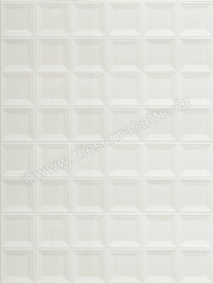 Marazzi Bliss Ice 30x90 cm Wandfliese 3D Square Glänzend Strukturiert Lux MP5V | 425182