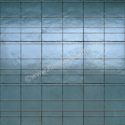 Marazzi Terramater Laguna 18.6x37.5 cm Wandfliese Struttura 3D Ritmo Glänzend Strukturiert Lux MPME | 425413