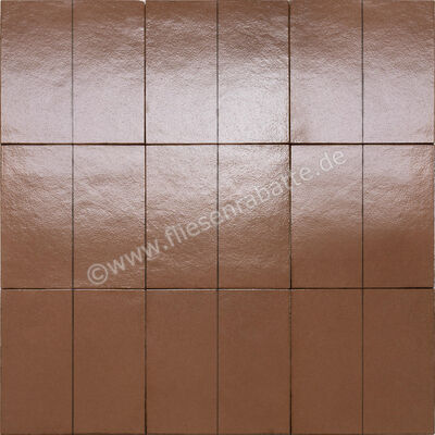 Marazzi Terramater Cotto 18.6x37.5 cm Bodenfliese / Wandfliese Glänzend Strukturiert Lux MPLS | 425479