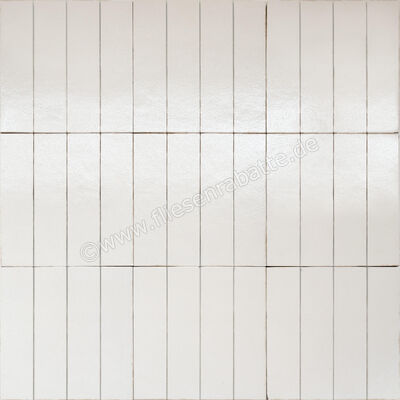 Marazzi Terramater Vaniglia 9.1x37.5 cm Bodenfliese / Wandfliese Glänzend Strukturiert Lux MPLM | 425488