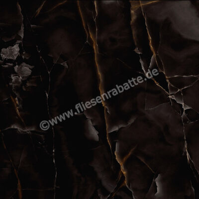 Marazzi Allmarble Onice Nero 120x120 cm Bodenfliese / Wandfliese Glänzend Eben Lux MPA5 | 425944