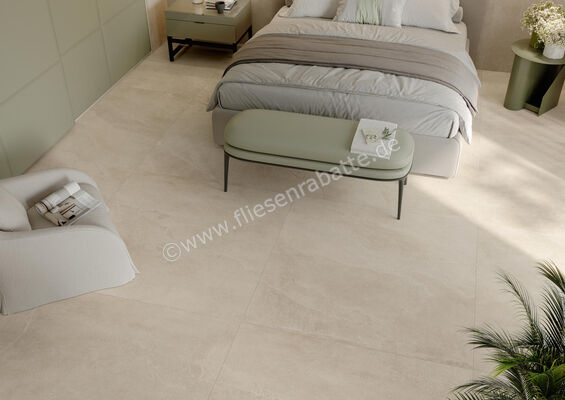 Imola Ceramica Azuma Rock Ivory AV 120x120 cm Bodenfliese / Wandfliese Matt Eben Naturale A.RCK 120AV RM | 426610