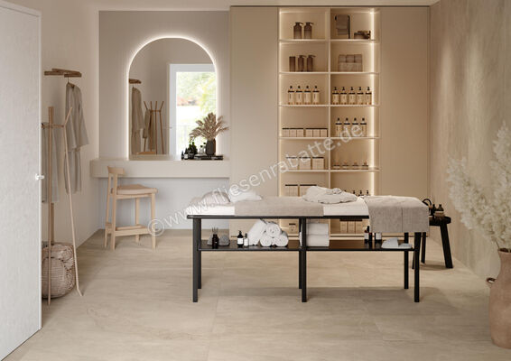 Imola Ceramica Azuma Rock Sand S 120x120 cm Bodenfliese / Wandfliese Matt Eben Naturale A.RCK 120S RM | 426622