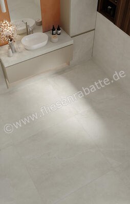 Imola Ceramica Azuma Rock White W 120x120 cm Bodenfliese / Wandfliese Matt Eben Naturale A.RCK6 120W RM | 426646