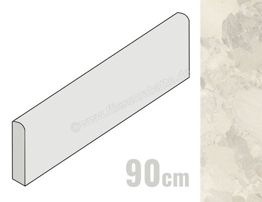  Imola Ceramica Crew Bitter Almond A 6x90 cm Sockel Matt Eben Naturale CR BIT BT90A (191124) | 428320