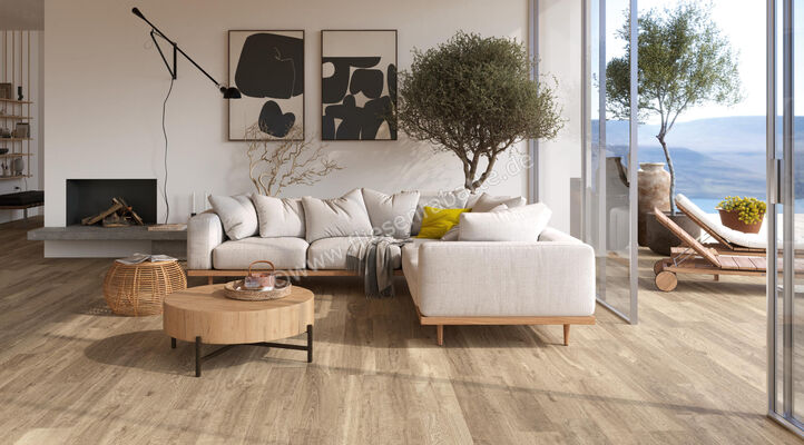 Imola Ceramica Crew Honey Dark Beige BS 20x120 cm Bodenfliese / Wandfliese Matt Eben Naturale CR HON 2012BSRM | 429034