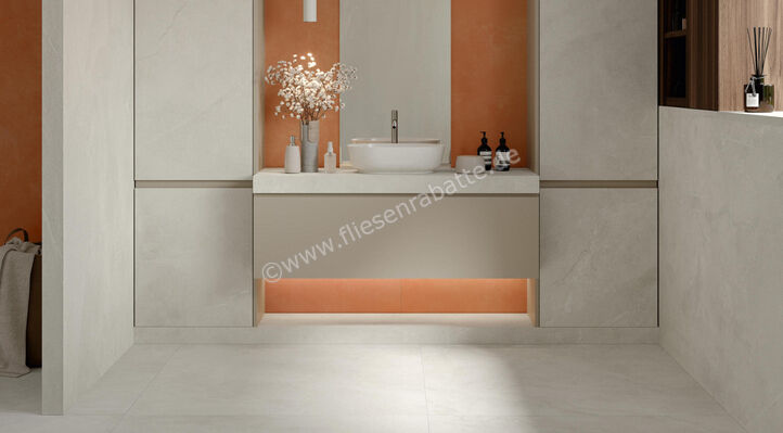 Imola Ceramica Azuma Rock White W 90x90 cm Bodenfliese / Wandfliese Matt Eben Naturale A.RCK 90W RM | 429544