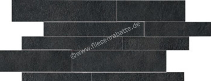  Imola Ceramica Concrete Project Black N 30x60 cm Muretto Matt Strukturiert Naturale MU.CONPROJ 36N | 431611