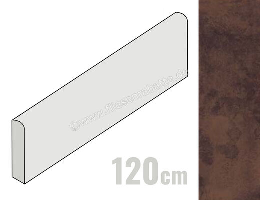  Imola Ceramica Tube Brown T 6x120 cm Sockel Matt Eben Naturale TUBE BT120T (162099) | 431878