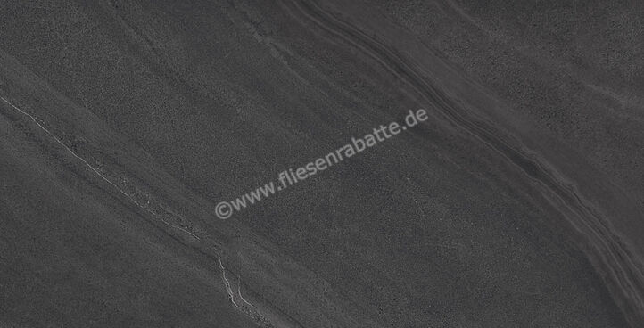  Imola Ceramica Lime-Rock Black N 75x150 cm Bodenfliese / Wandfliese Matt Strukturiert Naturale LMRCK 150N RM | 432853