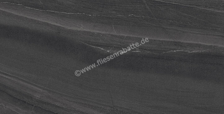  Imola Ceramica Lime-Rock Black N 75x150 cm Bodenfliese / Wandfliese Matt Strukturiert Naturale LMRCK 150N RM | 432859
